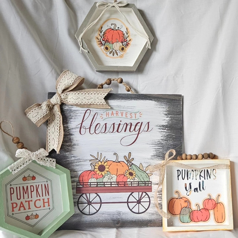 Harvest Blessing Signs Lot